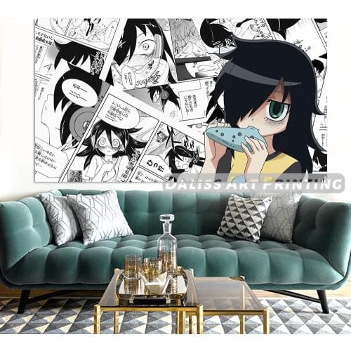 Canvas Anime Kuroki Tomoko Pictures Home Decoration Paintings Poster HD Prints Wall Art Modular Living Room Framed