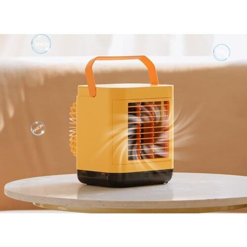 Air Cooler Fan Mini Desktop Air Conditioner Mini USB Water Cooling Fan Humidifier Purifier Multifunction Summer