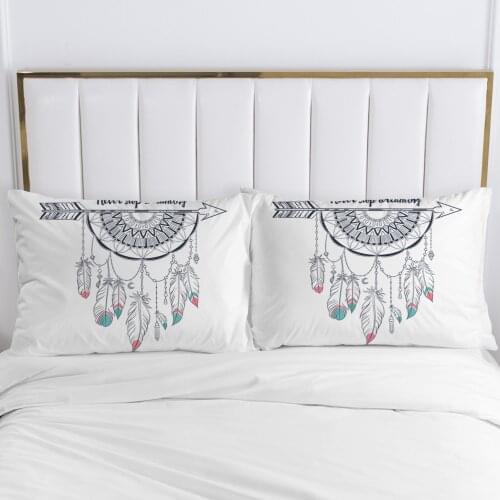3D Pillow cover Pillow case Luxury Bedding Pillowcase Pillowcovers decorative 50x70 50x75 50x80 Customizable size Bohemian arrow