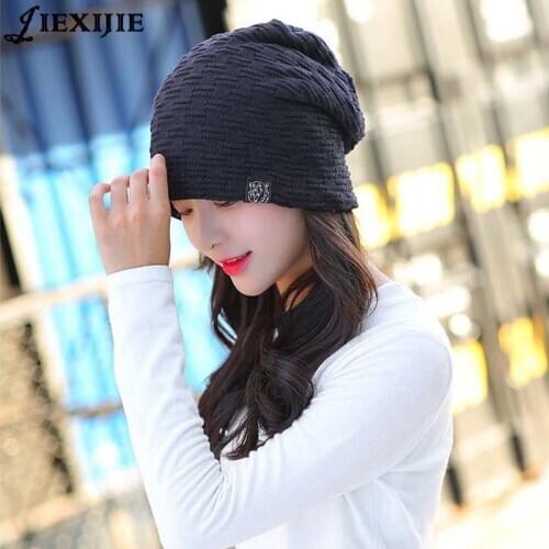 New Fashion Men Women Warm Snow Winter Casual Beanies Solid 4 Colors Favourite Knit Hat Cap Hip Hop Casual Male Bonne wholesale