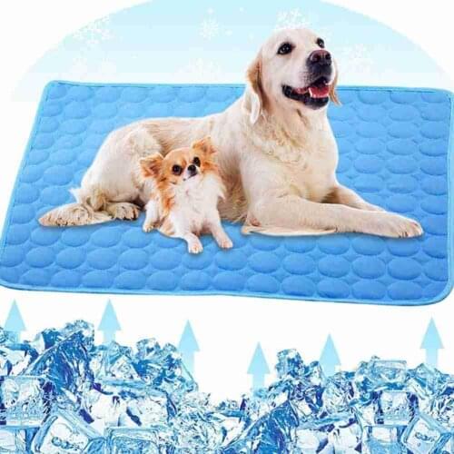 S-XL Refreshing Blanket For Dogs Summer Pad Mat Cat Breathable Blanket Cat Ice Pads Washable Refreshing Carpet For Dog