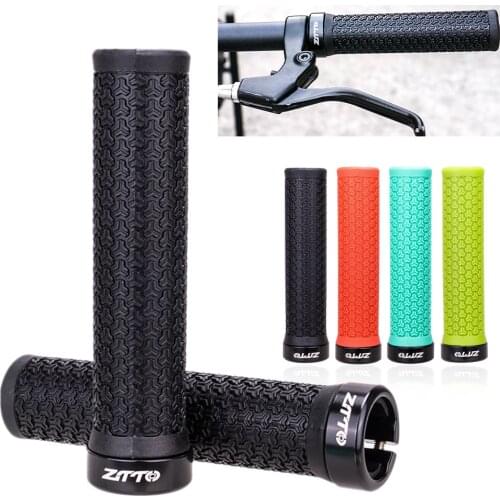 ZTTO MTB Mountain Bike Handlebar Grips Lock On Bike Grip Anti-Slip Shock-Proof Rubber Handlebar Locking Grip Cycling Parts
