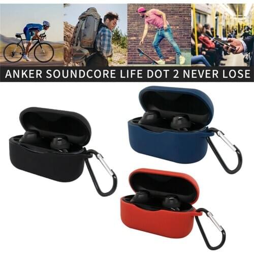 Silicone Cover Protective Case Full Shell For Anker -Soundcore Life Dot 2 Anker Earphone Case Earphone Accessories