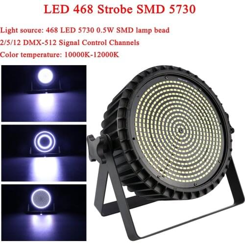 Sound Activated Party Light Strobes DMX512 Par Light 1250W White LED Stage Lighting Christmas DJ Disco Club Home KTV Party Bar