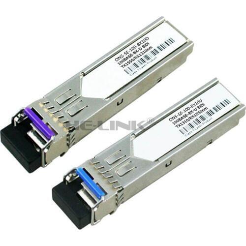 LODFIBER ONS-SE-100-BX10U/ONS-SE-100-BX10D CISCO Compatible 100M 1310/1550nm BiDi 10km Transceiver