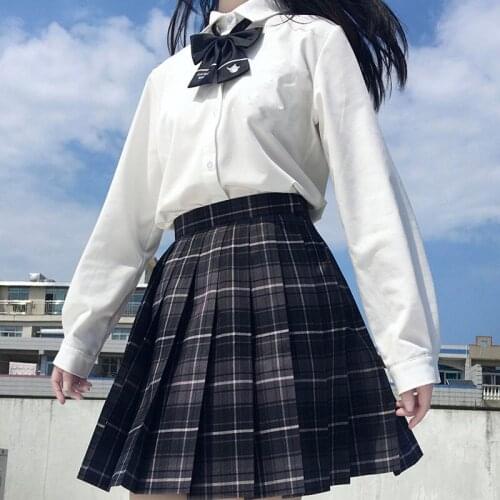 New Summer Women Skirts 2021 High Waist Girls Pleated Skirt Korean Japanese Style Ladies Sweet Plaid Mini Skirts for Women