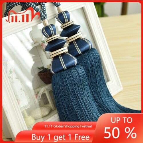 European Style Curtain Bandage Curtain Tassel Rope Curtain Buckle Tassel Decorative Pendant Single Ball Curtain Accessories