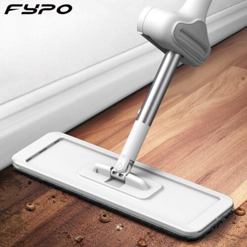 140cm Squeeze Flat Mop Hands Free Washing Mops for Floor House Cleaning Mops Cleaner Household Cleaning Automatic Dehydration