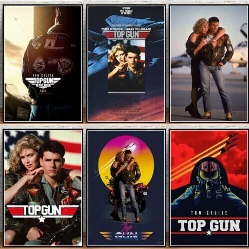 2020 Top Gun Movie Tom Cruise Movie Comic Posters and Prints Living Room Wall Home Decor Fashion Prints Canvas Posters