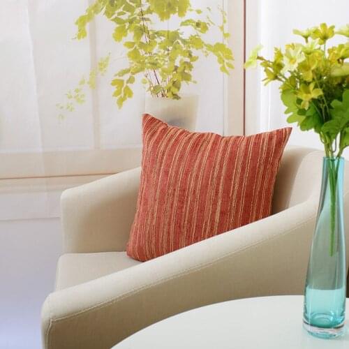 4 Color 45*45 Cushion Cover For Living Room Home Decor Stripe Pillow Cover Decorative Sofa Cushions Chenille Jacquard Pillowcase