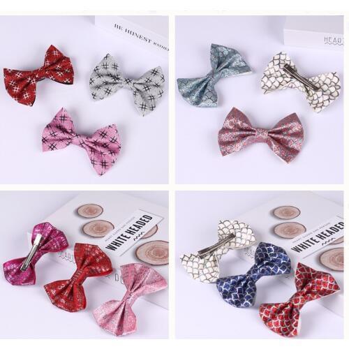 4inch Layered Bling Sparkly Glitter Sequins Big Hair Bows with Clips Children Girls Hair Bows Hairclips Hair Accessories