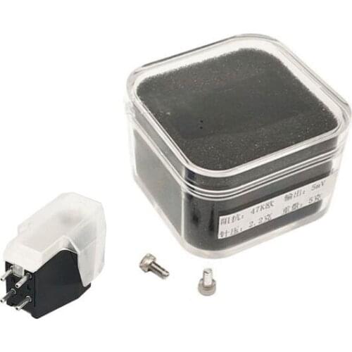 68UB 13mm Hole Diameter Moving Magnetic Cartridge LP Turntable Phonograph Oval Stylus