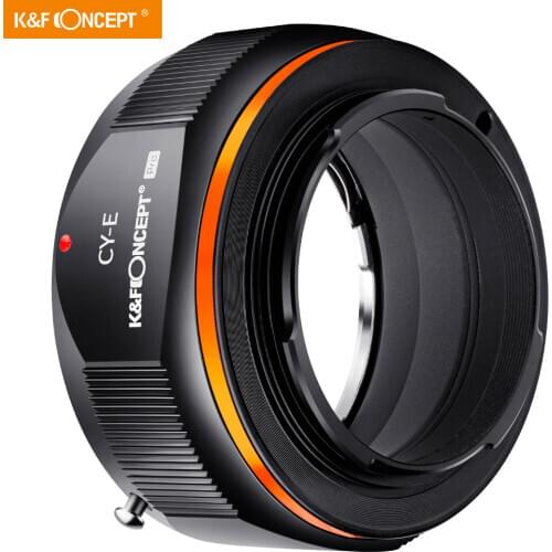 K&F Concept CY to NEX Lens Mount Adapter Compatible with Contax C/Y Mount Lens and for Sony Alpha E NEX Mount Camera Body