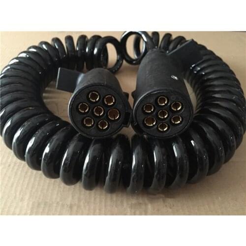 Car Trailer Seven Core Spiral Wire Trailer Seven Hole Line Assembly Original Car Spring Line Spiral Seven Hole Spring Line