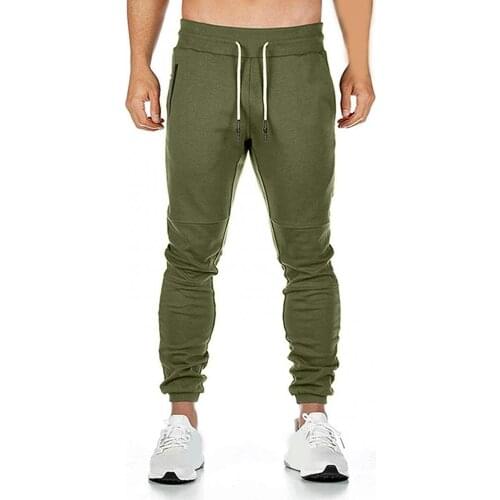Men Cargo Pants Casual Autumn Winter Drawstring Tights Zip Pockets Gym Pants Sportswear Trousers Skinny Pants