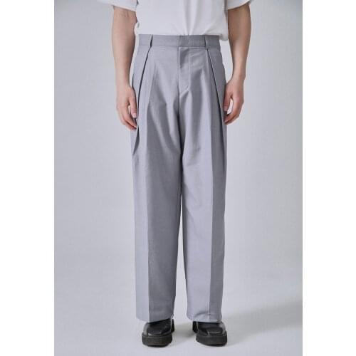 Mens pants with sagging feeling small trousers summer thin quarter pants mens straight slim pants mens casual loose large pan