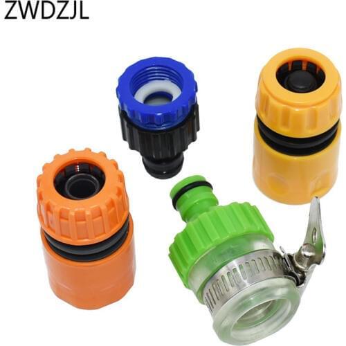 Garden hose quick connector 1/2" G1/2 G3/4 Car wash water gun Irrigation kit 16mm round connector adapter 8set