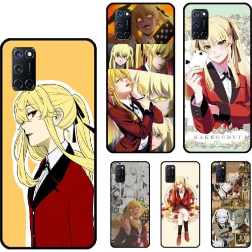 Mary Saotome Kakegurui Anime Case For OPPO A53 2020 A31 A9 A5 A52 A72 Reno 4 Pro 2 Z A3S A5S A83 A91 A15 Phone Cover