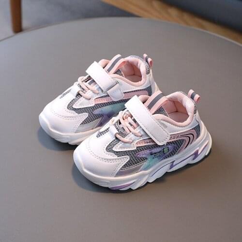 Children Shoes Girls Casual Clunky Sneakers Spring Autumn Boys Kids Breathable Mesh Running Sports Shoes 2021 Fashion Dad Shoes