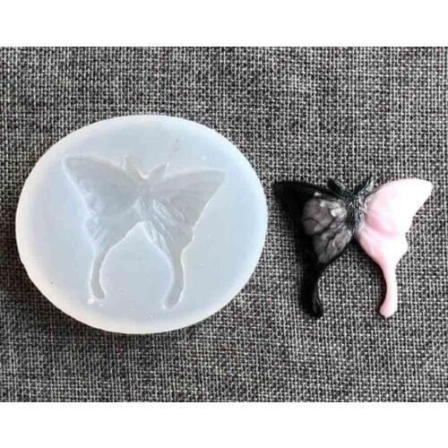 Butterfly and moth shaped hand-made drop glue silica gel mold, soft pottery clay gypsum auto ornament mold