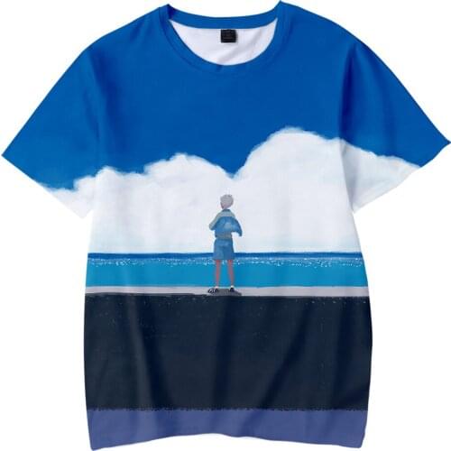 Hot New Oversized Arrival Haikyuu 3D Print T-Shirt Summer Loose Boys/girls Short Sleeve T Shirt Kids Clothes Sky And Ocean Tops