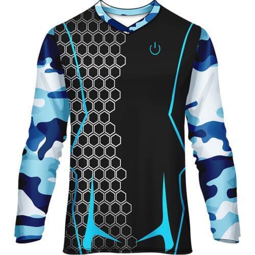 3D Harajuku Fashion Mens And Womens Sports V-neck Long Sleeves Hip Hop Sports Quick-Drying Sports Long Sleeve Cool Breathable