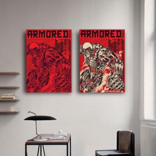 Canvas Anime Attack on Titan Pictures Home Decoration Paintings Poster HD Prints Wall Art Modular Living Room Framed