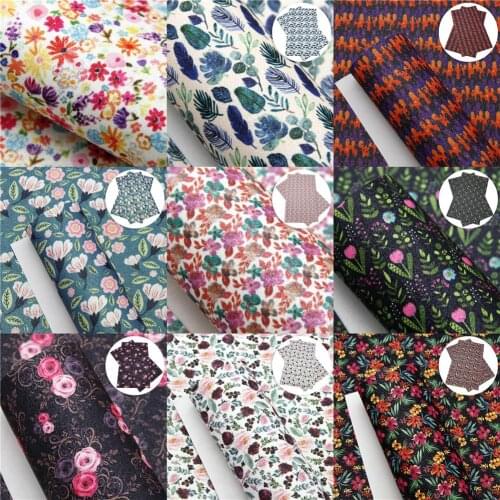 20*33cm Flower Fine Glitter Synthetic Leather For Bow-knot bags Wallet Phone Case Scrapbook DIY Wallet Table Mat,1Yc9040