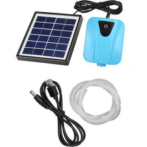Solar Power Pond Oxygenator Fish Tank Water Oxygen Pump Air Pump Aerator for Outdoor Pool Pond Aquarium Air Pump