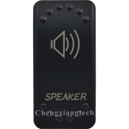 Laser Etched -SPEAKER- Led Backlit Rocker Switch Cap for Car Boat Truck Rv Switch Auto DIY Replacing, Cover Only