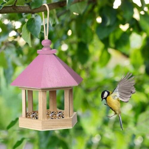 Wild Bird Feeder for Outside, ing Bird House Feeder, ing Wooden House Bird Feeder Simple Installation Easy to Clean