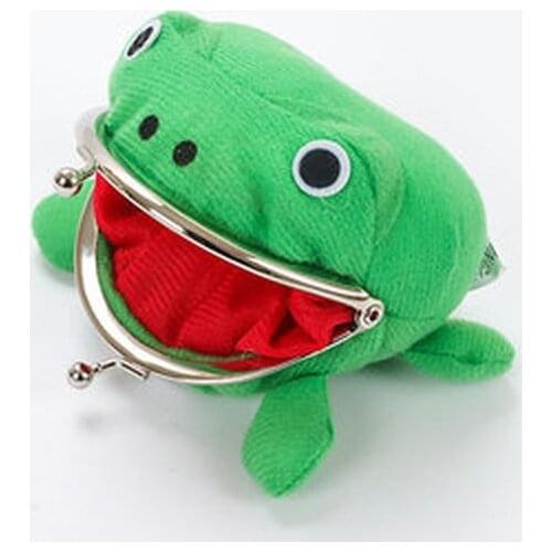 Anime Cartoon Cute Frog Coin Purses Wallet Anime Cartoon Wallet Coin Purse Manga Flannel Wallet Cute Purse Coin Holder Gift