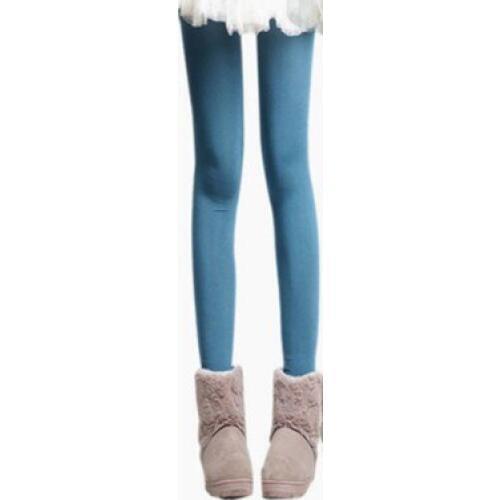 ML7579 Light Blue Candy Color Newly High quality Lady Bright Velvet winter legging