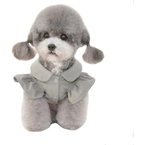 Fashion Dog Clothes Puppy Classic Butterfly Sleeve Dress Pet Shirt Small Dogs Summer Cute Doggie Cat Costume Medium Dog Dresses