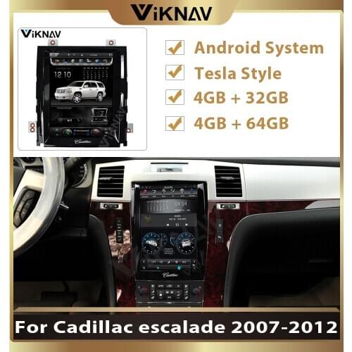 Multimedia player auto navi video for-Cadillac escalade 2007-2012 car GPS navigation radio recorder Car vertical screen stereo