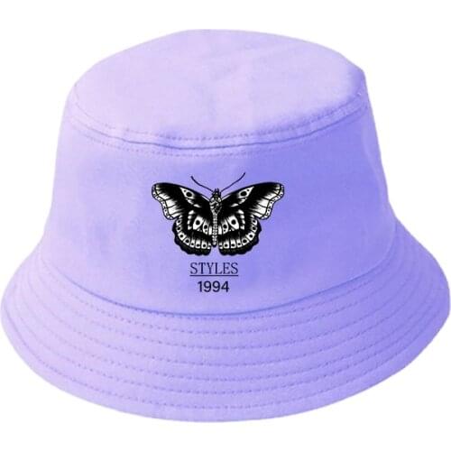 Harry Styles Butterfly TPWK hat 2021 Fashion bucket hat Harajuku Fashion Hip Hop fisherman hats Unisex summer bob panama cap