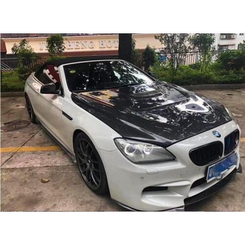 Real Carbon Fiber Front Bumper Engine Hood Bonnet Vent Cover For BMW 6 Series F06 F12 F13 M6 2012-2018