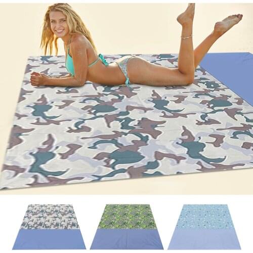 4-6 People Camping Mat Picnic Mat Portable Beach Blanket Waterproof Camping Bed Beach Mat 200X210cm Outdoor Camping Equipment