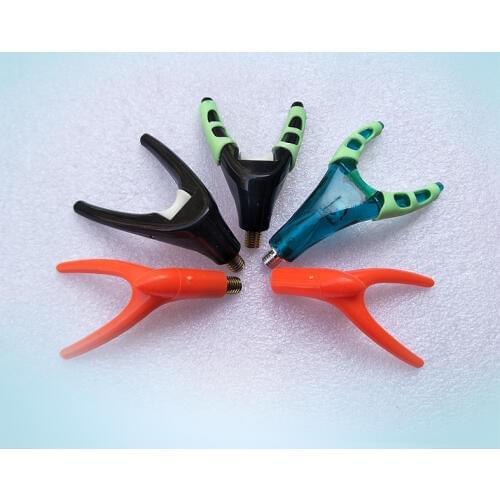 40pcs Fishing Rod Stand Holdder Bracket DIY Claw Stand Luminous Head Front Fork 8mm Screw Rack Rest Pole Rack Tackle Accessories