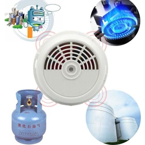 DC12V Portable Combustible Gas Leak Sensor Detector Natural Gas Alarm Warning E7CB