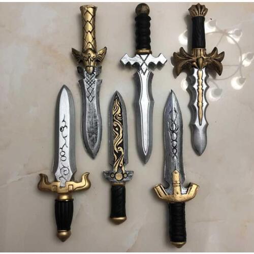 Halloween Cosplay Prop 32cm Cosplay 7 Styles Dagger Sword Weapon Prop Role Play PU Weapon Kids Role Play Gift