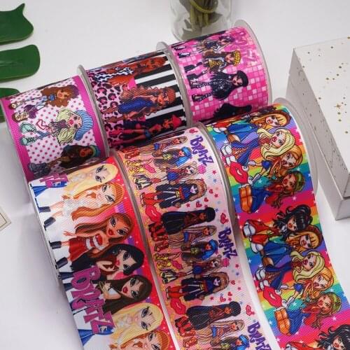 DIY Handmade Materials Printed Grosgrain Ribbon 50 Yard Per Size 56597