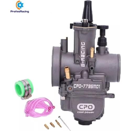 Universal PWK 28 30 32 34mm 2T 4T Motorcycle Carburetor With Power Jet for Mikuni Koso for ATV Suzuki Yamaha Honda