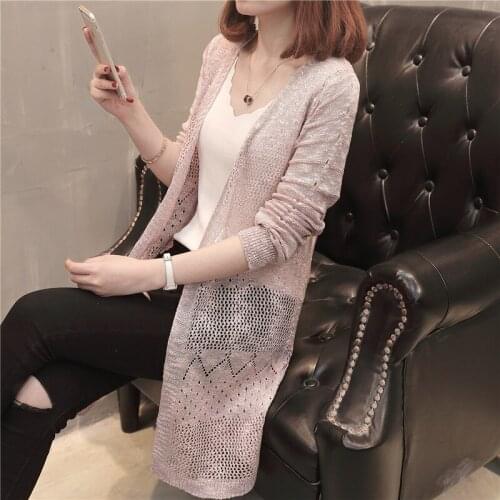 Womens Korean version loose and versatile foreign style sunscreen cardigan ice hemp air conditioner shawl summer thin