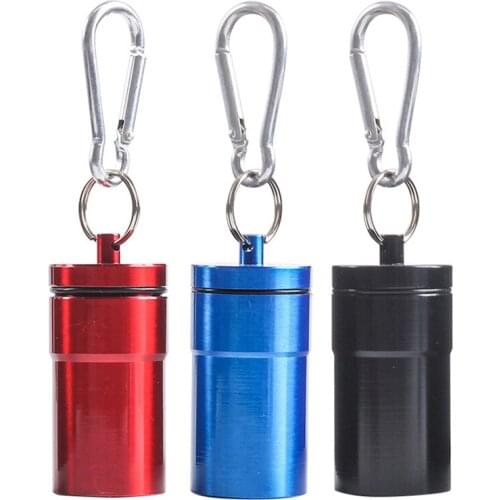 1Pcs New Portable Mini Pocket Ashtray Windproof Cases Key-chain Outdoor Smoking Accessory