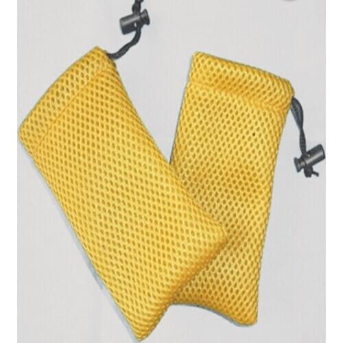 100pcs free shipping drawstring jewelry mesh gift bag pouche custom logo for gift hand phone jewelry storage