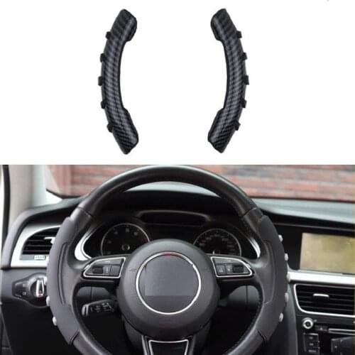 2pcs Carbon Fiber Non-slip Steering Wheel Booster Cover For Honda Civic Accord