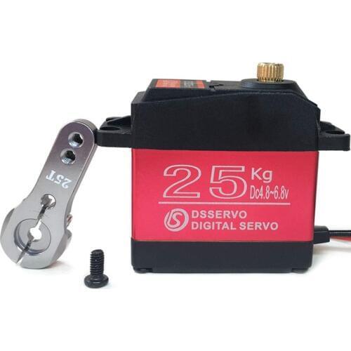 25KG Digital Servo Full Metal Gear High Torque Waterproof for RC Car Crawler Robot Control Angle 270