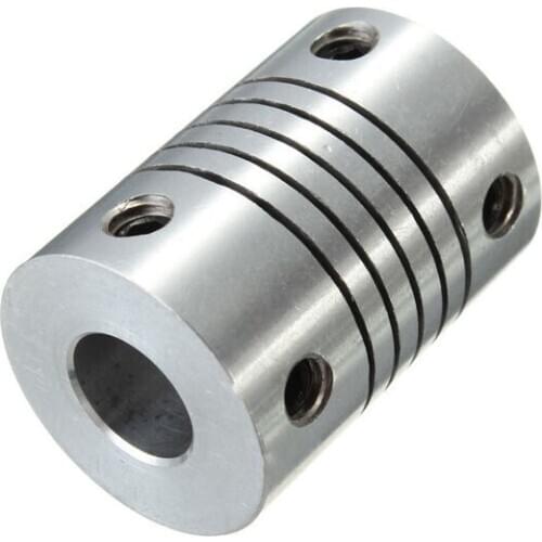 Aluminium Flexible CNC Stepper Motor Shaft Coupler,Inner Diameter: 8*10, Out Diameter:19mm,L*D=25*18