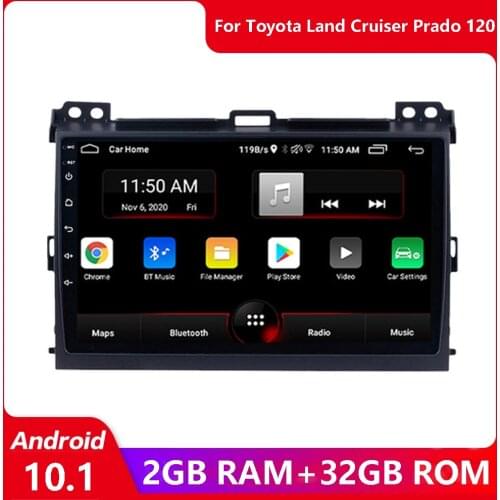 Android 10.1 For Toyota Land Cruiser Prado 120 Prado 3 2004-2009 Car Radio Multimedia Player GPS Navi 2 Din Auto Stereo 2din